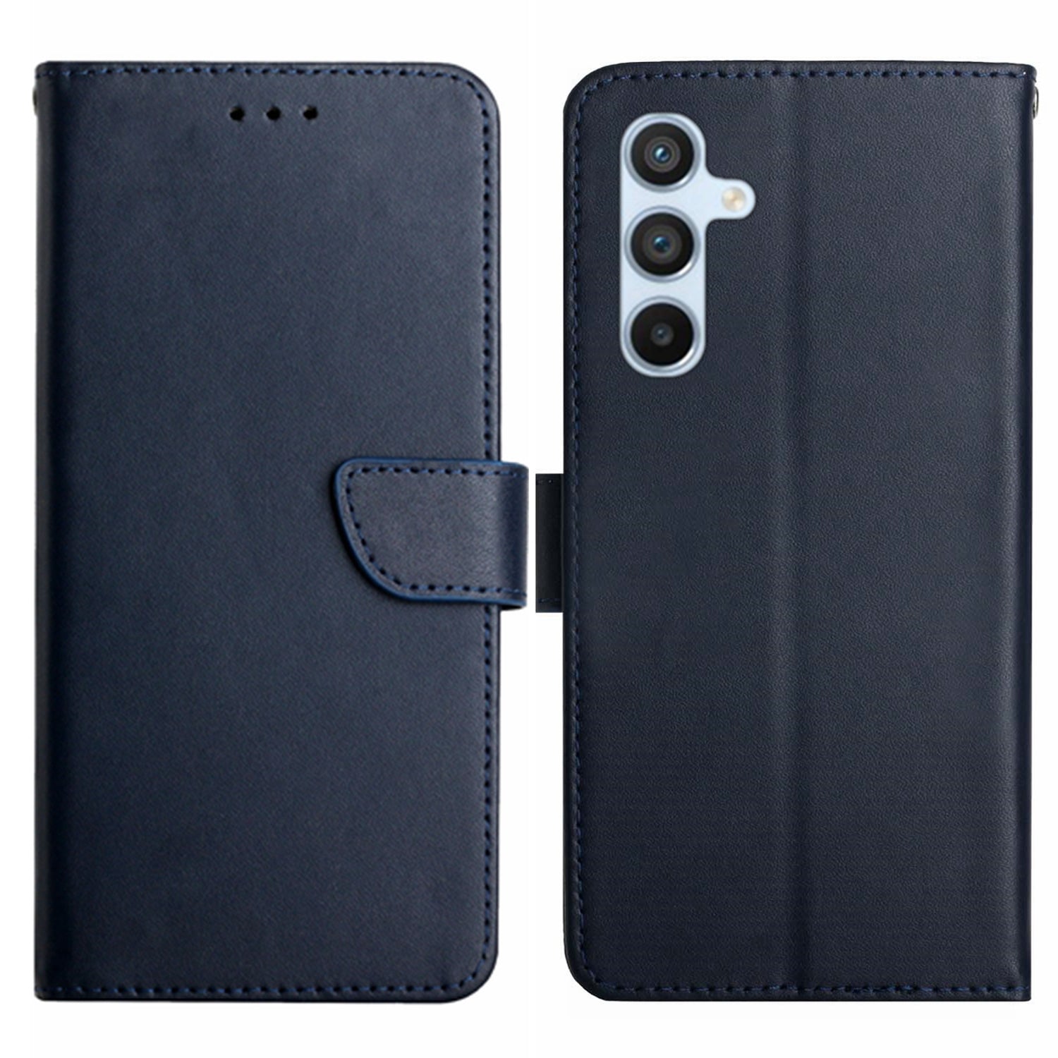 HT02 For Samsung Galaxy S23 FE Wallet Stand Case Genuine Cow Leather Nappa Texture Phone Cover HT02 For Samsung Galaxy S23 FE Wallet Stand Case Genuine Cow Leather Nappa Texture Phone Cover